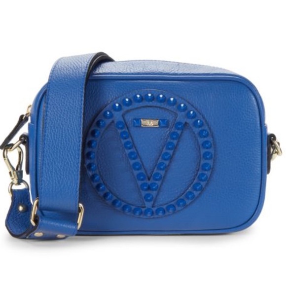Valentinomia logo studded crossbody purse